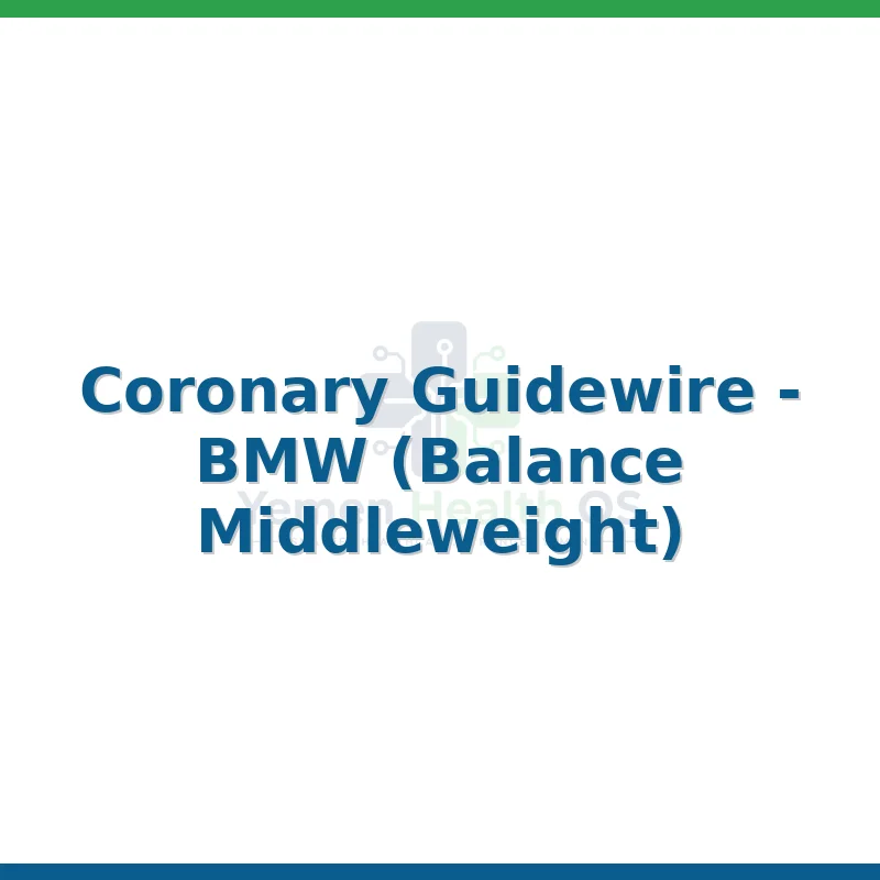 Coronary Guidewire - BMW (Balance Middleweight)