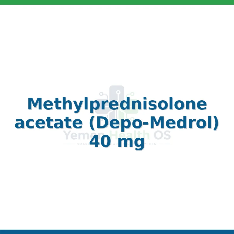 Methylprednisolone acetate (Depo-Medrol)