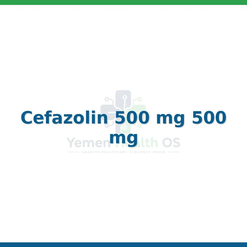 Cefazolin 500 mg